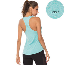 Load image into Gallery viewer, VEQKING Sleeveless Racerback Yoga Vest - Women Sports Singlet - Yoga Tank Top