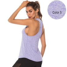 Load image into Gallery viewer, VEQKING Sleeveless Racerback Yoga Vest - Women Sports Singlet - Yoga Tank Top